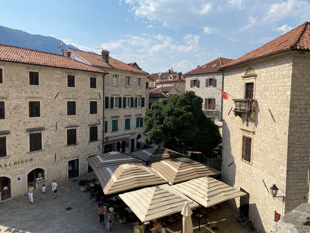 North side of St. Tripun`s Square, viewed from the balcony at the upper floor of St. Tripun`s Cathedral