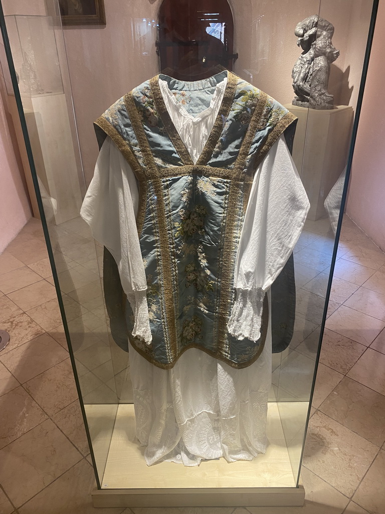 Robe at the museum at the upper floor of St. Tripun`s Cathedral