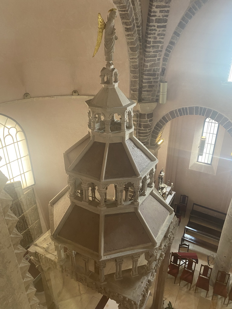 Top of the altar of St. Tripun`s Cathedral, viewed from the museum at the upper floor
