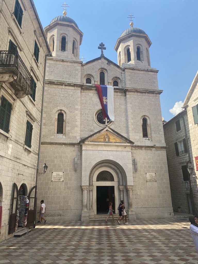 Front of the Saint Nicholas Church at the St. Luka Square