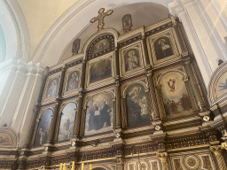 Altarpiece at the apse of the Saint Nicholas Church