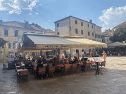 Terrace of the Pizzeria Sara at St. Tripun`s Square