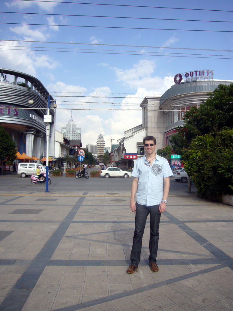 Tim at Dongsi Tower and Old Kunming