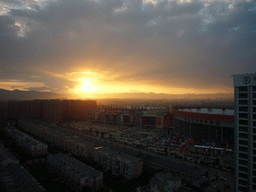 View from our room in Kunming Empark Grand Hotel, at sunset