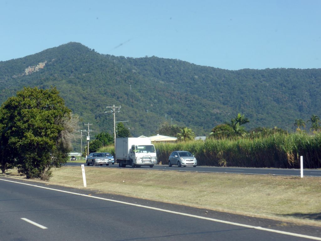 Hills, viewed from the taxi to the Smithfield Skyrail Terminal of the Skyrail Rainforest Cableway