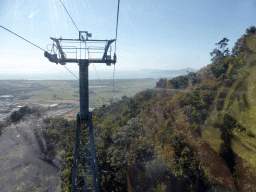 The Smithfield Skyrail Terminal and surroundings, viewed from the Skyrail Rainforest Cableway gondola