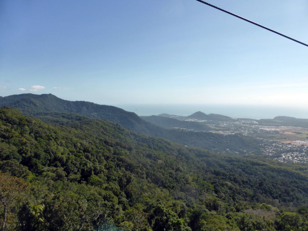 Tropical rainforest northwest of Smithfield, viewed from the Skyrail Rainforest Cableway gondola