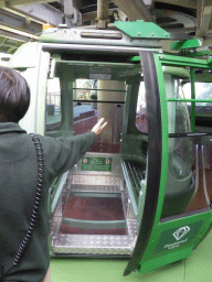 Skyrail Rainforest Cableway gondola at Red Peak Skyrail Station