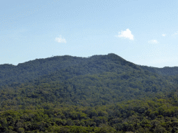 Hills and tropical rainforest northwest of Red Peak Skyrail Station, viewed from the Skyrail Rainforest Cableway gondola