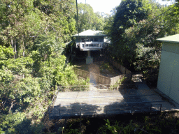 The Barron Falls Skyrail Station, viewed from the Skyrail Rainforest Cableway gondola