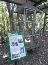 Flying Fox, with explanation, at the Barron Falls Skyrail Station