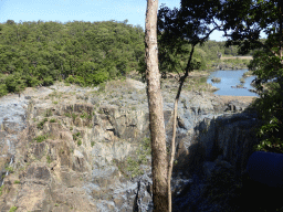 Lake at the top of the Barron Falls, viewed from the third viewpoint at the Barron Falls Skyrail Station