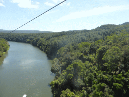 The Barron River and tropical rainforest, viewed from the Skyrail Rainforest Cableway gondola