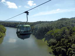 The Barron River and tropical rainforest, viewed from the Skyrail Rainforest Cableway gondola