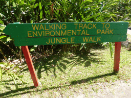 Sign pointing to the Jungle Walk