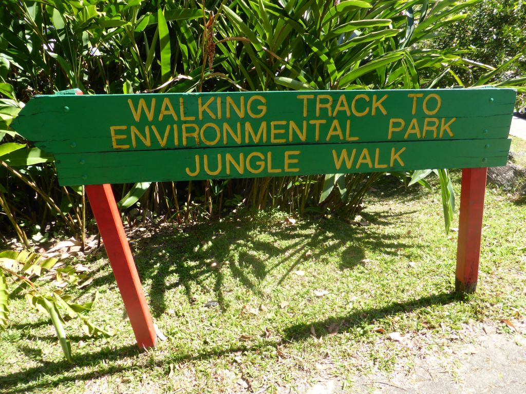 Sign pointing to the Jungle Walk