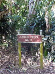 Sign at the Jumrum Creek Walk