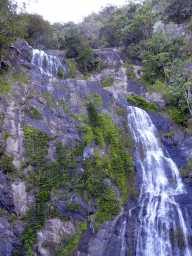 The Stoney Creek Falls, viewed from the Kuranda Scenic Railway train at the Stoney Creek Falls Bridge