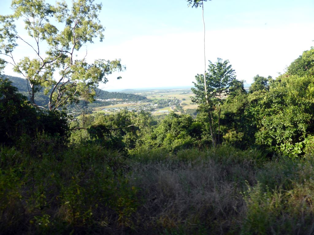 The town of Caravonica, viewed from the Kuranda Scenic Railway train near the North Peak