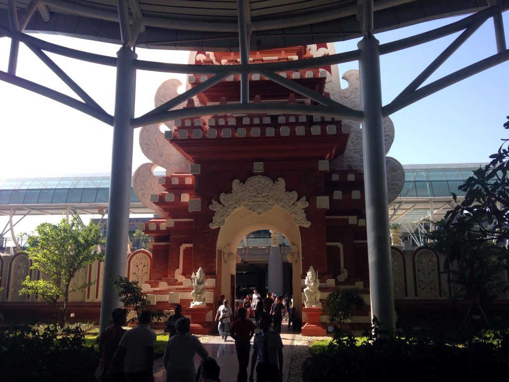 Gate at the front of the Ngurah Rai International Airport