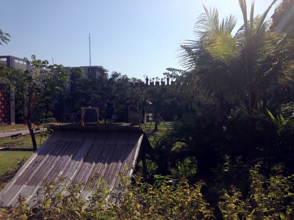 Garden in front of the Ngurah Rai International Airport