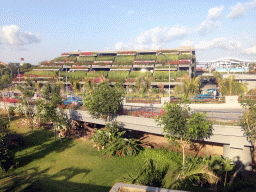 Parking garage with plants at the north side of the Ngurah Rai International Airport