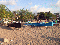 Boats at the Pantai Jerman beach