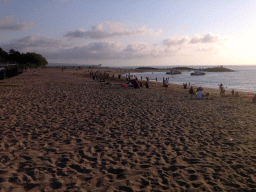 South side of the Pantai Jerman beach, with boats in the water