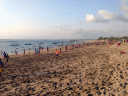 North side of the Pantai Jerman beach, with boats in the water