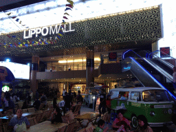 Front of the Lippo Mall at the Jalan Kartika street, at sunset