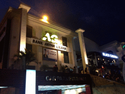 Front of the Bank Artha Graha at the Jalan Kartika Plaza, by night