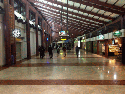 Hall with shops at the SoekarnoHatta International Airport of Jakarta