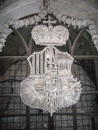 Coat-of-arms of skulls and bones in the Sedlec Ossuary