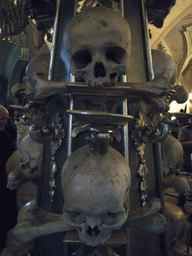 Skulls and bones in the Sedlec Ossuary