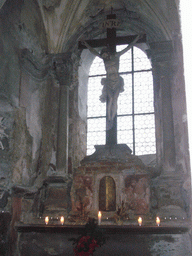 Altar in the Sedlec Ossuary