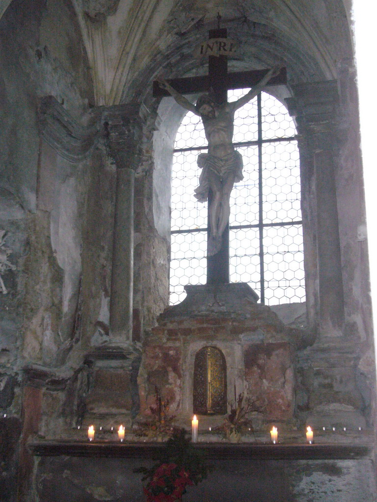 Altar in the Sedlec Ossuary