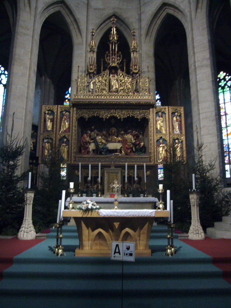 An altar in St. Barbara`s Cathedral