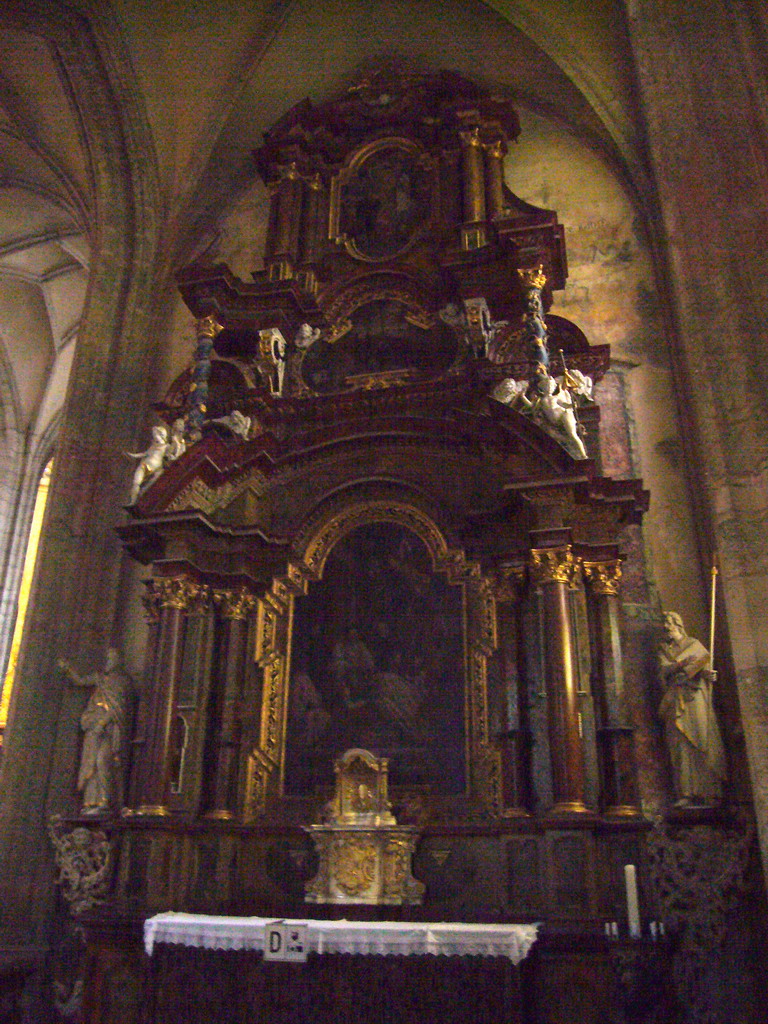 An altar in St. Barbara`s Cathedral