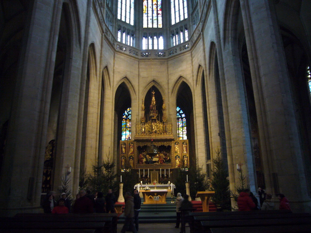 An altar in St. Barbara`s Cathedral