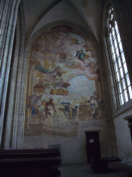 Fresco in St. Barbara`s Cathedral