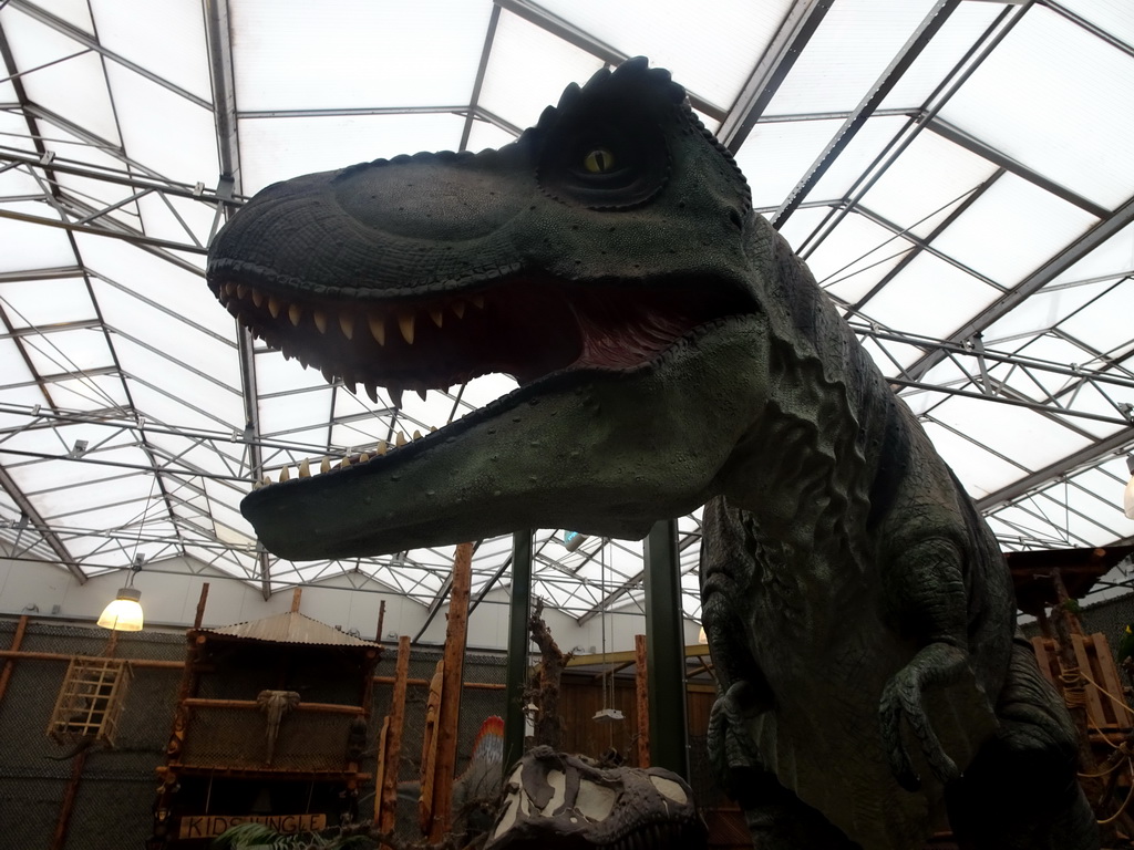 Tyrannosaurus Rex statue at the Dino Expo at the Berkenhof Tropical Zoo