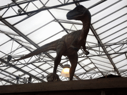 Dinosaur statue at the Dino Expo at the Berkenhof Tropical Zoo