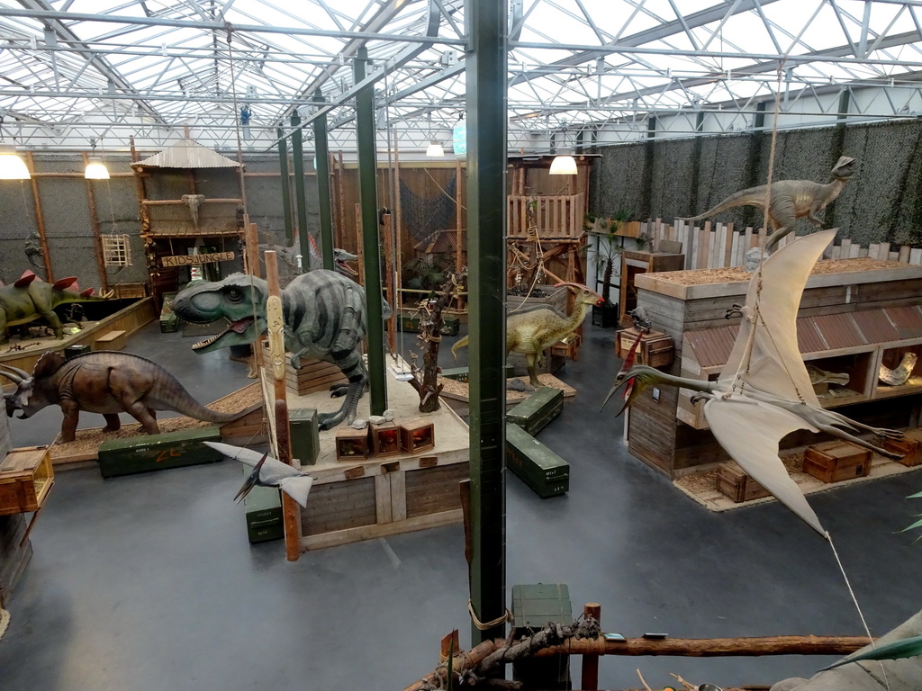 The Dino Expo at the Berkenhof Tropical Zoo, viewed from the Nature Classroom