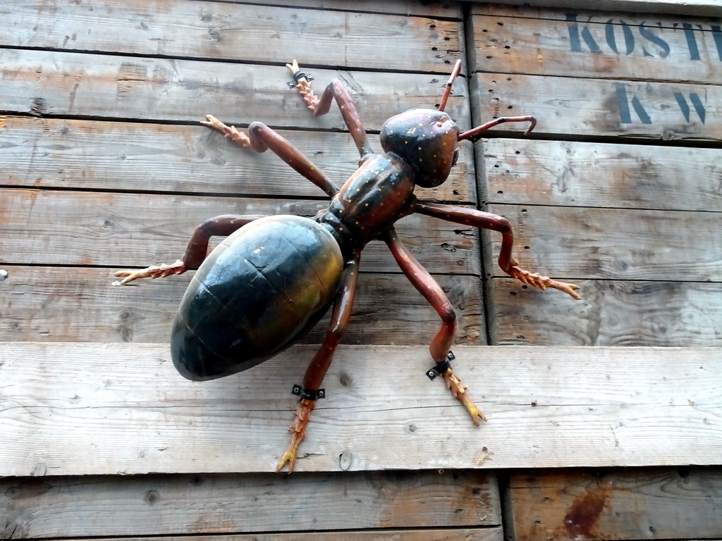 Giant Ant statue at the Dino Expo at the Berkenhof Tropical Zoo