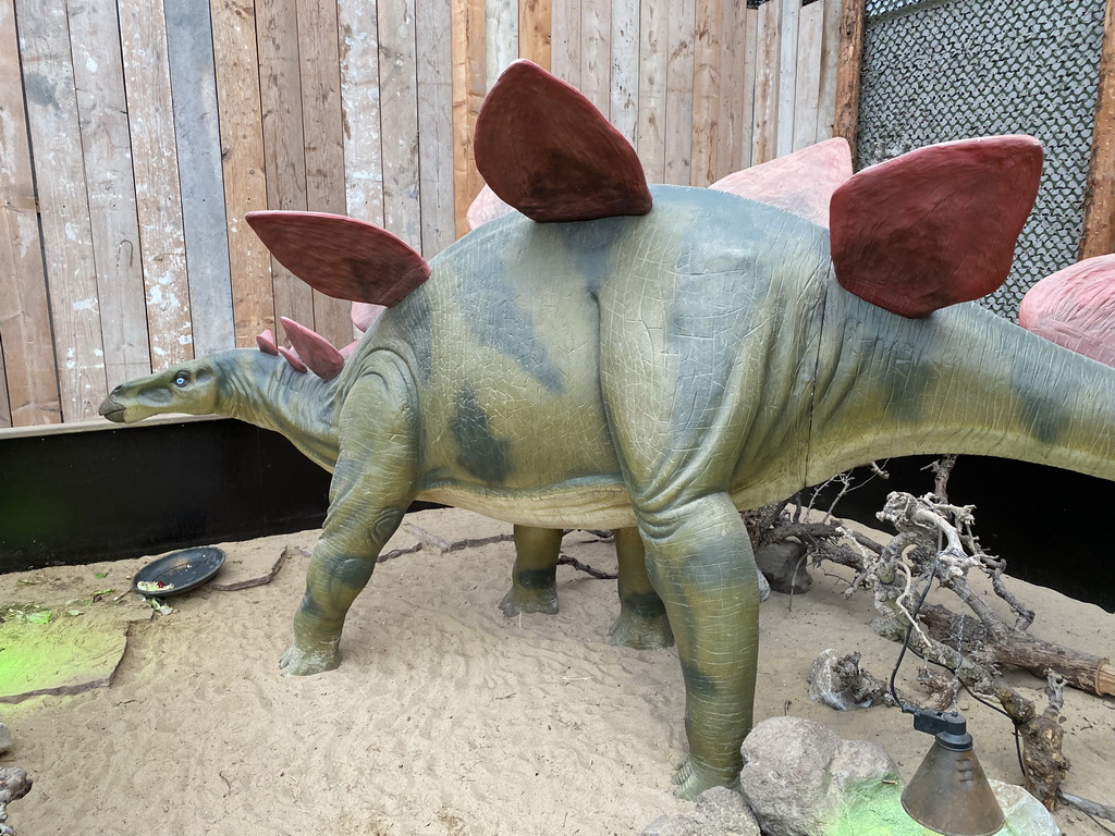 Stegosaurus statue at the Dino Expo at the Berkenhof Tropical Zoo