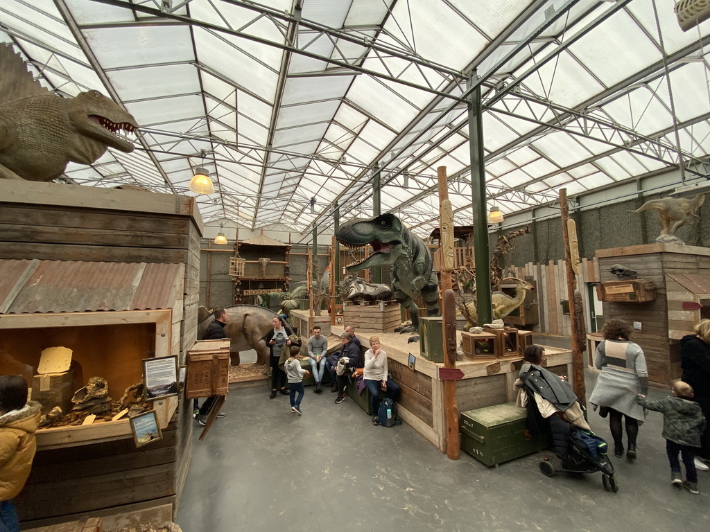 Interior of the Dino Expo at the Berkenhof Tropical Zoo