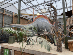 Spinosaurus statue at the Dino Expo at the Berkenhof Tropical Zoo
