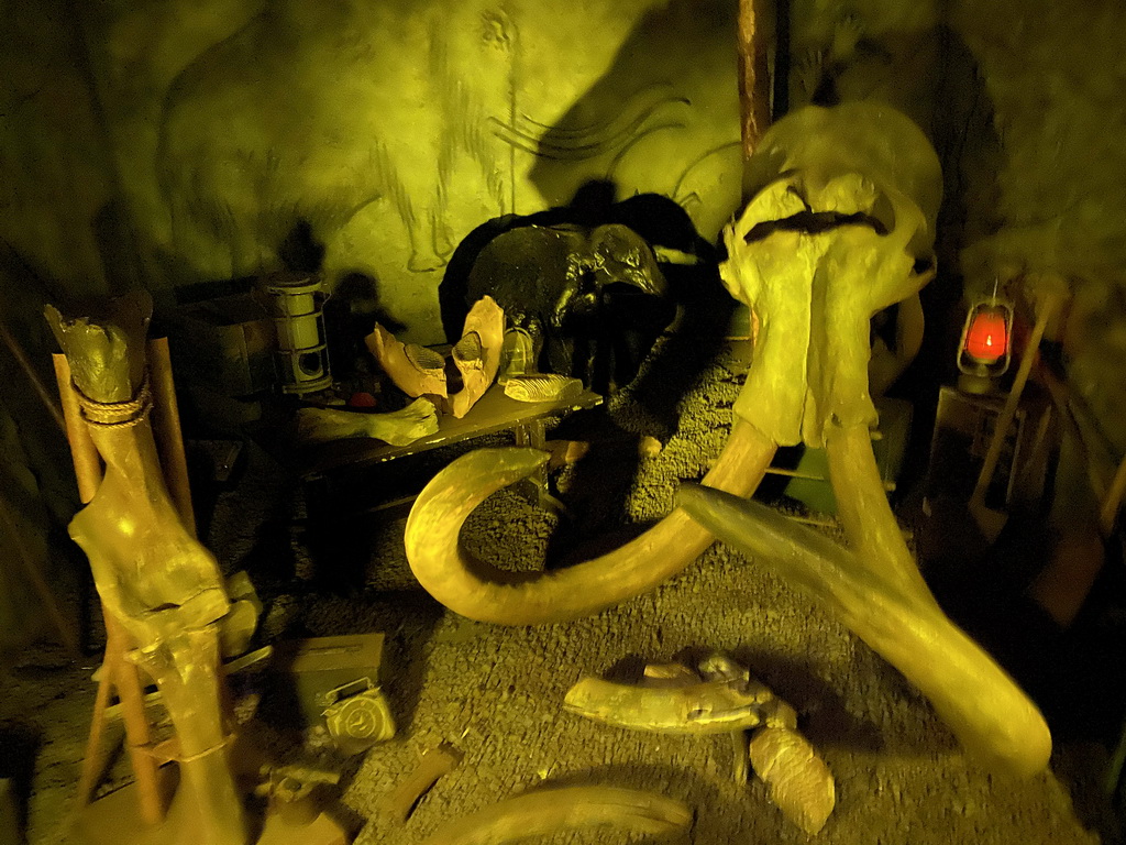 Interior of the prehistoric cave at the Fossil Mine at the Berkenhof Tropical Zoo