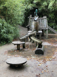 Water pump at the Outdoor Playground at the Berkenhof Tropical Zoo