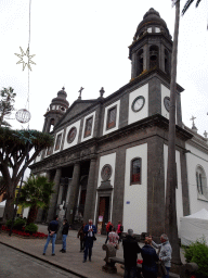 Front of the La Laguna Cathedral at the Plaza de los Remedios square